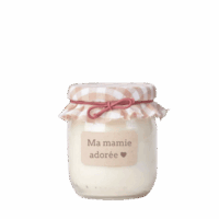 Bougie parfumée à la vanille Message Mamie Adorée