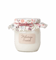 Liliwenn et Malou-L&M DA-Bougie parfumée Héliotrophe Santal