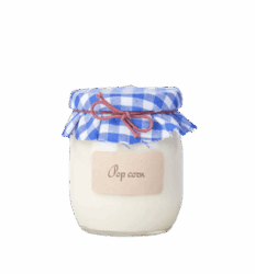 Liliwenn et Malou-L&M DA-Bougie parfumée Pop-corn